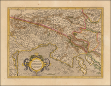 Croatia & Slovenia and Northern Italy Map By Gerhard Mercator