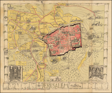 Holy Land Map By Syrian Orphanage Press