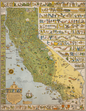 California Map By Jo Mora