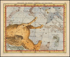 Celestial Maps Map By John Flamsteed / Jean Nicolas Fortin