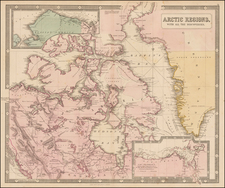 Polar Maps, Alaska and Canada Map By George Philip & Son