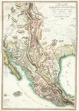 Texas, Southwest, Rocky Mountains and Mexico Map By Alexander Von Humboldt