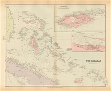 Caribbean and Other Islands Map By Edward Stanford