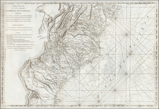 Mid-Atlantic, Southeast, Virginia, Georgia, North Carolina, South Carolina and American Revolution Map By Giovanni Brun