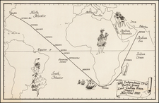 Atlantic Ocean, Indian Ocean, Middle East, Africa, Africa and Pictorial Maps Map By Anonymous