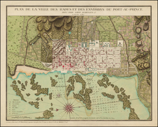 Caribbean and Hispaniola Map By Rene Phelippeaux