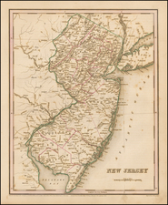 Mid-Atlantic and New Jersey Map By Thomas Gamaliel Bradford