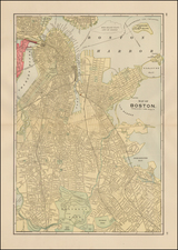 New England Map By George F. Cram