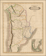 South America, Argentina and Chile Map By David Lizars