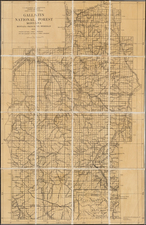 Rocky Mountains and Montana Map By U.S. Department of Agriculture