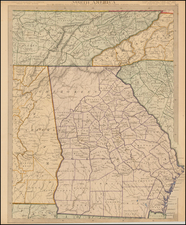 South, Southeast and Georgia Map By SDUK