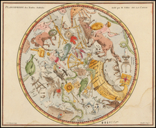 Celestial Maps Map By John Flamsteed / Jean Nicolas Fortin