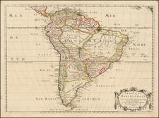 South America Map By Nicolas Sanson