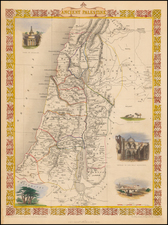 Holy Land Map By John Tallis