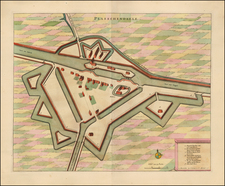 Belgium Map By Johannes Covens  &  Cornelis Mortier