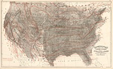 United States Map By Gray  &  Henry Francis Walling