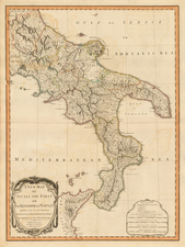 Italy and Southern Italy Map By Laurie & Whittle
