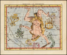 Celestial Maps Map By John Flamsteed / Jean Nicolas Fortin