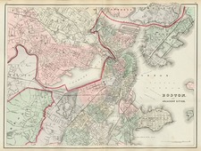 New England Map By O.W. Gray