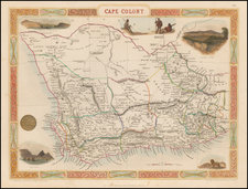 South Africa Map By John Tallis
