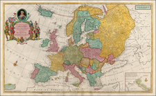 Europe and Europe Map By Herman Moll