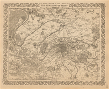 France Map By Joseph Hutchins Colton