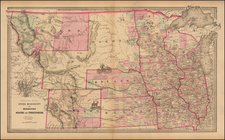 Midwest, Plains and Rocky Mountains Map By Henry S. Stebbins