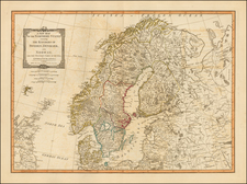 A New Map of the Northern States Containing the Kingdoms of Sweden, Denmark, and Norway; with the Western Parts of Russia, Livonia, Courland &ca. . . . 1794 . . . 