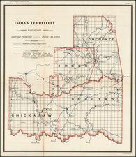 Plains and Oklahoma & Indian Territory Map By United States Department of the Interior
