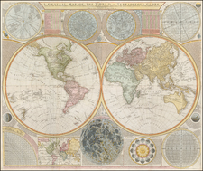 World and Celestial Maps Map By Samuel Dunn