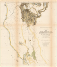 Routes in Oregon and California.  Map No. 1.  From San Francisco Bay to the Northern Boundary of California from explorations and surveys made under the direction of Hon. Jefferson Davis . . . by Lieut. R.S. Williamson . . . and Lieut H.L. Abbot . . . 1855 By U.S. Pacific RR Surveys