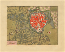 Normandie Map By Johannes Covens  &  Cornelis Mortier