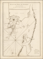 India Map By Jean-Baptiste Nicolas Denis d'Après de Mannevillette