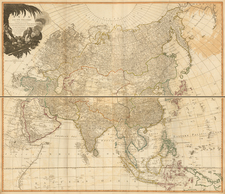 Asia Map By Richard Holmes Laurie  &  James Whittle