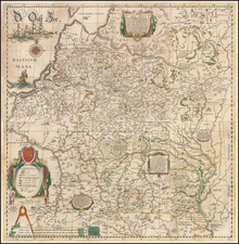 Poland, Russia, Ukraine and Baltic Countries Map By Willem Janszoon Blaeu / Hessel Gerritsz