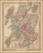 Scotland Map By G.W.  & C.B. Colton