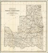Indian Territory. Compiled under the direction of Charles H. Fitch, Topographer in Charge of the Indian Surveys. . . 1898