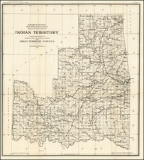 Plains and Oklahoma & Indian Territory Map By United States Department of the Interior