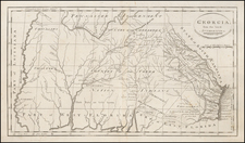 South, Alabama, Mississippi, Southeast and Georgia Map By Mathew Carey