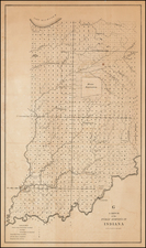 Indiana Map By U.S. State Surveys / Smith & McClellan