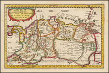 Central America, South America and Colombia Map By Nicolas Sanson