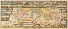 Ukraine, Italy, Spain, Turkey, Mediterranean and Greece Map By Romeyn De Hooghe