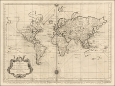 World, Australia and New Zealand Map By Pieter De Hondt