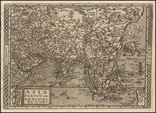 Asia and Asia Map By Matthias Quad / Johann Bussemachaer