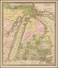 Midwest and Michigan Map By Jeremiah Greenleaf