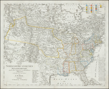 United States Map By F.W. Streit