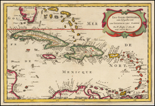 Caribbean Map By Nicolas Sanson