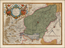 Northern Italy Map By Abraham Ortelius