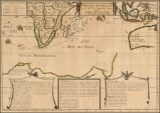 Indian Ocean, South Africa and Australia Map By Pierre Du Val