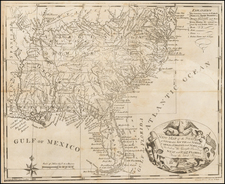 United States, Mid-Atlantic, South and Southeast Map By Cornelius Tiebout